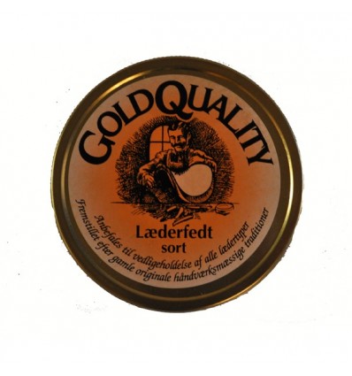 Læderfedt sort - 190 ml