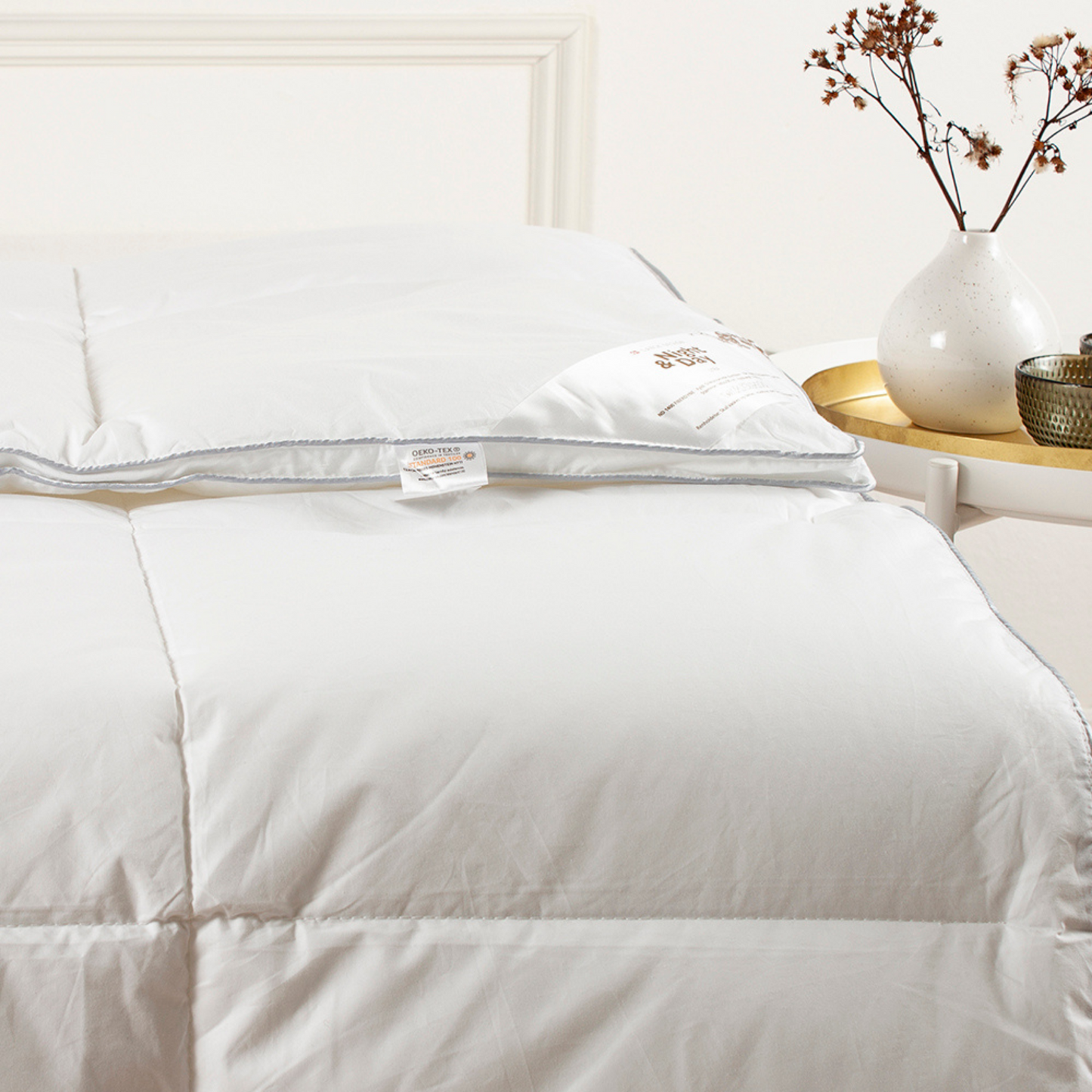 Lyra - Fiberdyne helårs med dunfibre hvid