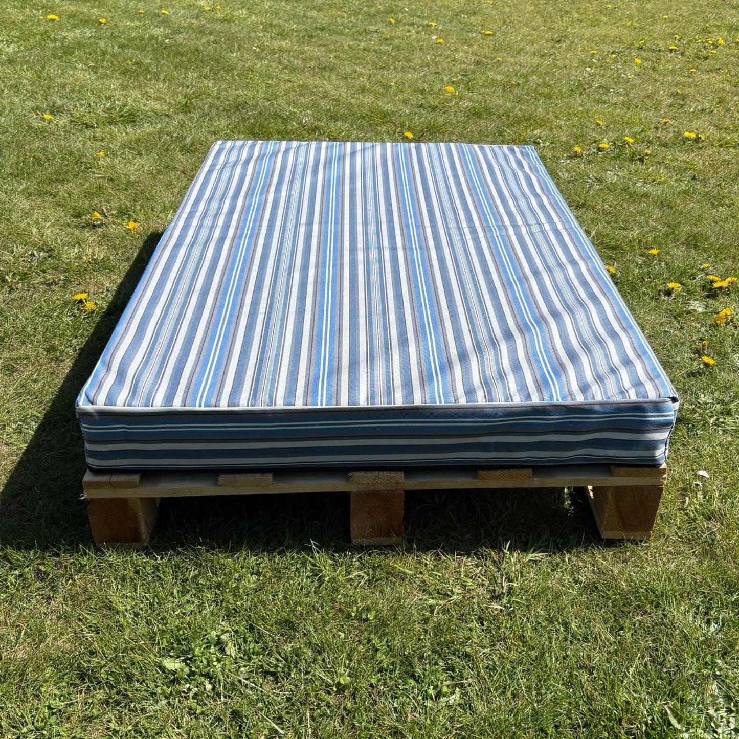 Pallemadras med vandtæt stof 120x80 cm - Flere farver